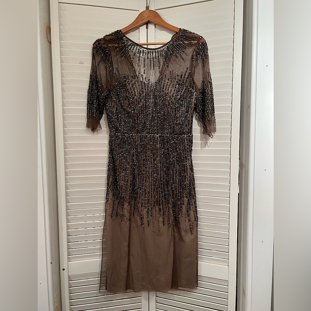 Adrianna midi sequins dress